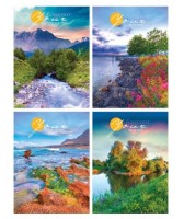 Блокнот А5 80 листов Проф-Пресс &quot;Красивые водоемы&quot; , обл. картон, на гребне