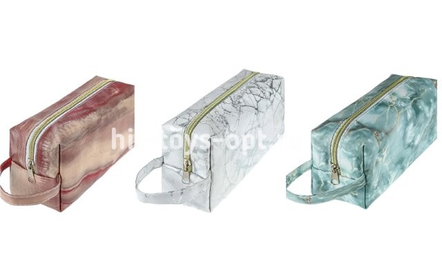 Пенал на молнии МРАМОР, цвет ассорти