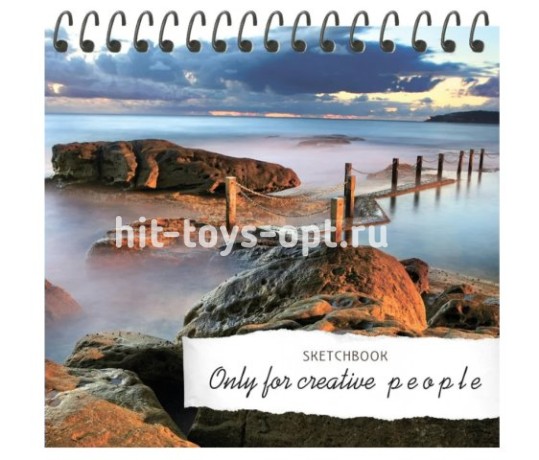 СКЕТЧБУК А6+, 80Л, МАХОН ПУЛ, НА СПИРАЛИ, 7БЦ, МАТ. ЛАМ