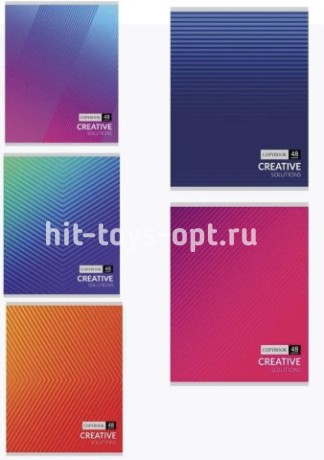 Тетрадь 48л. А4, Клетка, в ассорти