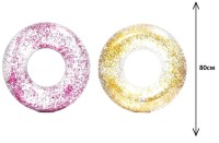 Надувной круг Прозрачный Блеск 80 см