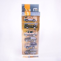 Набор машинок военные металл в кор 6 шт