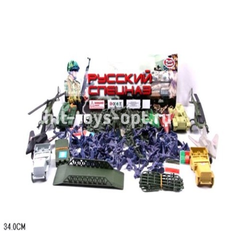 Набор солдатиков с 2 вертолетами, истребителями, танками и переправой, размер 32*38