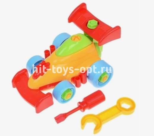 Конструктор-машина (отверт.,ключ) Play Smart РАС 15*11см Собирайка