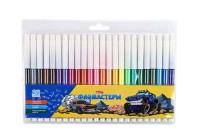 Фломастеры 24цв. невент.колп.,блистер, в ассорти