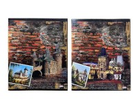 Тетрадь КЛЕТКА 48л. ЗОЛОТАЯ СТЕНА (483А1Т-483А4Т)(тисн.золотом, цвет.мелов.обл.)