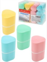 Точилка для карандашей 2 отв (ТК-0331) с контейнером, пластмассовая, ассорти