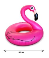 Надувной круг фламинго 90 см