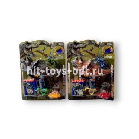 Бластер на листе динозавр