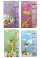 Набор бум.блоков для записи и закладок с клеевым краем 8х14,2см 18л,микс