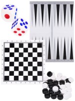 НАРДЫ И ШАШКИ В ПАКЕТЕ + 2 поля 28,5х28,5 см