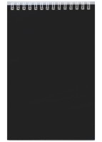 Блокнот А5 60л.кл.греб. ЧЕРНЫЙ д/конференций
