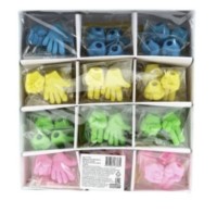 Набор ластиков фигурных 2 шт ДВЕ РУКИ 3,5х1,5см ассорти