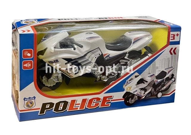 Мотоцикл Полиция Инерция на бат. Свет/Звук