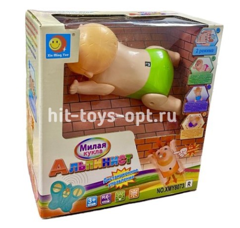 Антигравитационный "Малыш Альпинист", лазает по стенам, со светом