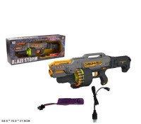 Бластер на аккум 40 пуль с барабаном, размер 65*28