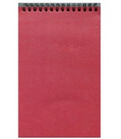Блокнот А5 80л клетка -Розовый- на гребне, обложка диз.картон,блок офсет