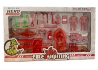 Игровой Набор Пожарников (База, Вертолет, Лодка, Машины, Инструмент и пр.), размер 48см*28см*5см