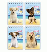 Блокнот А7 40л &quot;Милые щенки&quot; спираль