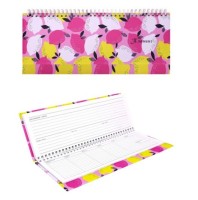 ПЛАНИНГ 56л. недатир. ЦВЕТНЫЕ ЛИМОНЫ 30*13 см (гребень, кожзам)