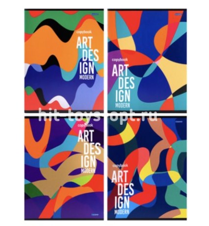 Тетрадь А5 96л клетка " Проф-Пресс " Современное искусство, офсет, на скобе, обложка - мелованный ка