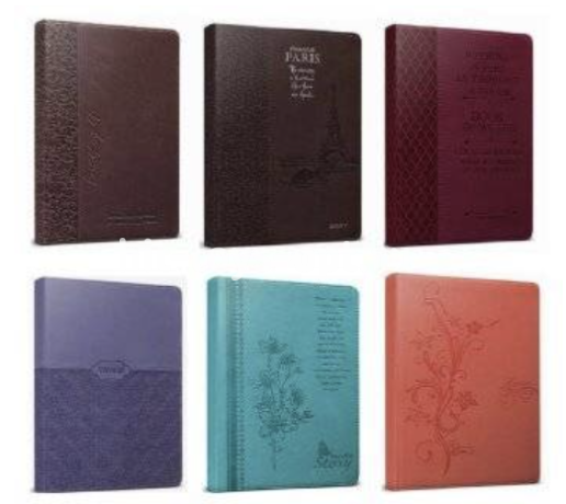 TМ"Collezione"ЗАПИСНАЯ КНИГА А5 128л. в ассортименте кожзам, тиснение