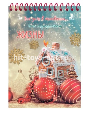 Блокнот 48л А5 "Пряничный домик-2" спираль