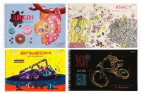 АЛЬБОМ ДЛЯ РИСОВАНИЯ А4 40Л ГРЕБЕНЬ,в АССОРТИ