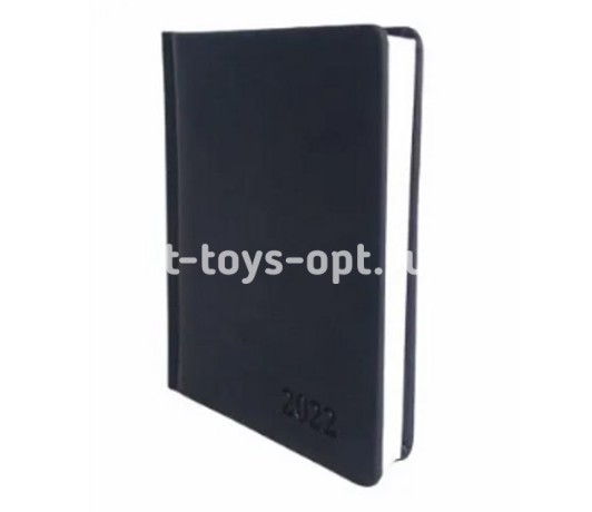 ЕЖЕДНЕВНИК А6, 176л. датиров. ГЛОСС чёрный перепл.кожзам
