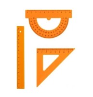 Набор чертежный малый 3в1