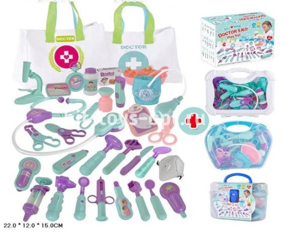 Набор Доктор в коробке c сумочкой 40 эл, 22*15