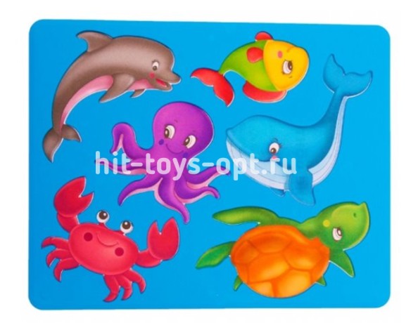 Трафарет "МОРСКИЕ ОБИТАТЕЛИ"