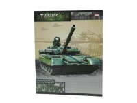 Тетрадь 12лист A5 клет танки