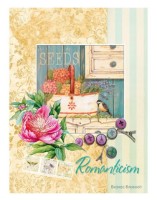 Бизнес-блокнот А6 80 листов Проф-Пресс &quot;Лукошко с цветами&quot; обл. 7БЦ, блестки