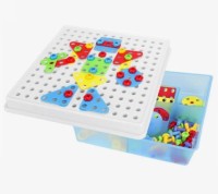 Конструктор-мозайка 96 деталей в коробке