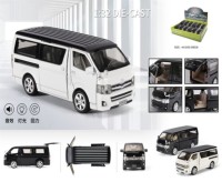 Машина металлическая Тойота БУСИК 12 в уп свет+муз 15см, цвета ассорти, цена за шт.