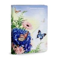 Записная книжка А6ф 80л Летний букет (160-3952) лён,матовая ламинация,ламинация, кругл. углов ТМ&quot;Col