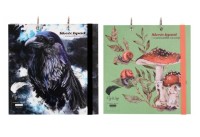 Скетчпад 20л. в ассорти на кольцах, с палитрой,300г/м2, 100% хлопок, мат.лам,лен,190х190