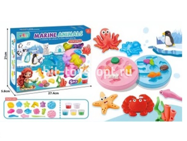 Пластилин Морские жители 25 эл, размер 28*21