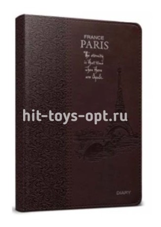 TМ"Collezione"ЗАПИСНАЯ КНИГА А5 160л. ПАРИЖ кожзам, тиснение