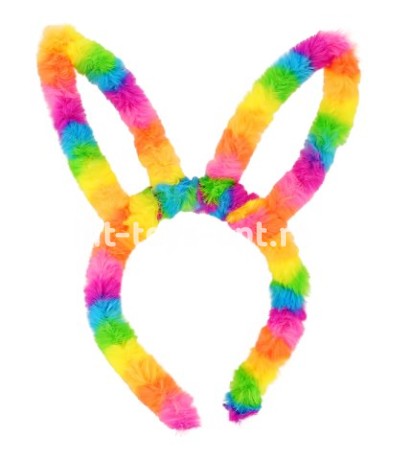 Ободок Пушистый для Девочек - Ушки Зайчика СВЕТ