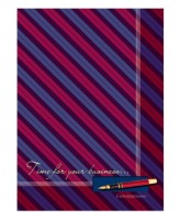 Еженедельник недатированный А4 72 листа Проф-Пресс &quot;Косые полосы&quot; обл. 7БЦ глянц. ламин.