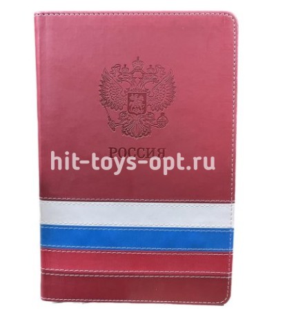 Ежедневник датир, кож.зам. 168л, Триколор