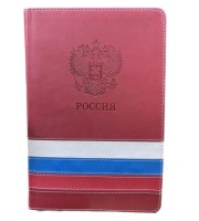 Ежедневник датир, кож.зам. 168л, Триколор