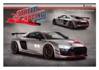 Альбом для рисования А4 8л &quot;Серый спорткар&quot; скр.обл-офс