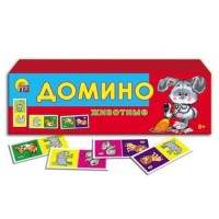 Домино Пластиковое. Животные 28 фишек. (м)
