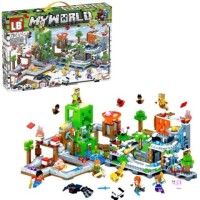 Конструктор Майнкрафт Шахта с туннелями для шаров 1019 дет