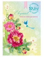 Записная книжка для девочек А5 80 листов Проф-Пресс &quot;Нежные цветы&quot; перепл. 7БЦ