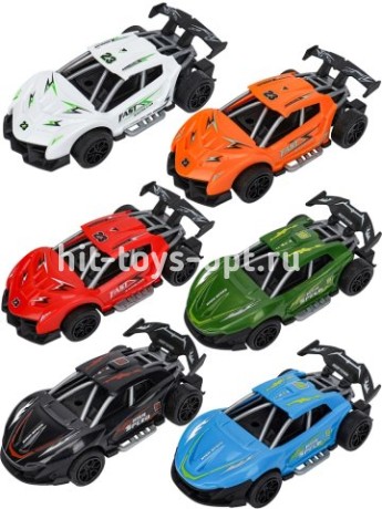 Машинка инерционная (5,6х11,3х3,5 см, цвет микс, в пакете)