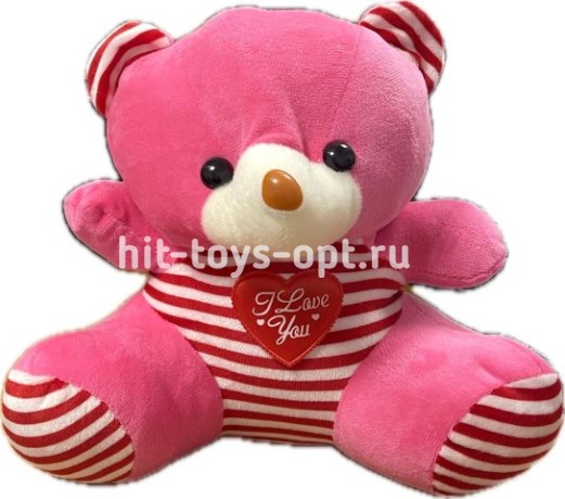 Мягкая Игрушка Мишка Розовый, 26см